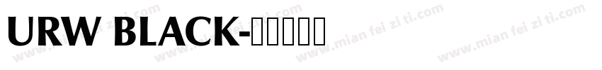 URW BLACK字体转换